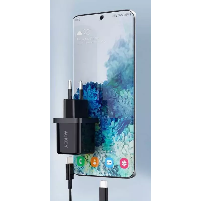 Mini ładowarka PA-F5 OEM Czarna 1xUSB-C 20W PD Power Delivery