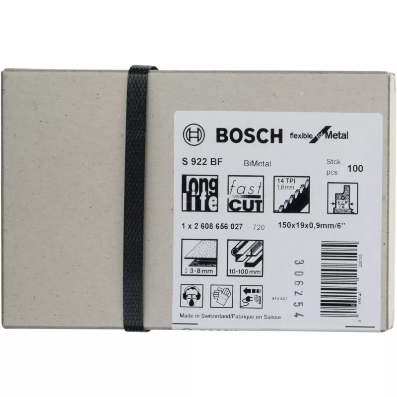 Bosch 2 608 656 027 brzeszczot do wyrzynarek / pił szablastych / pił włosowych Bimetal 100 szt.