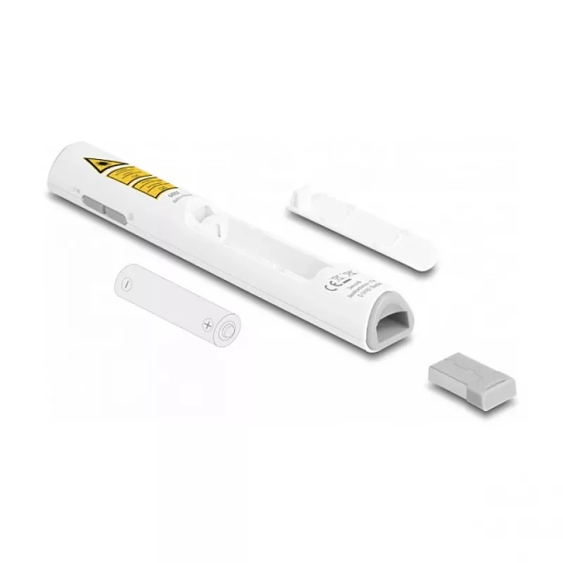 DeLOCK Prezenter USB Laser biały bezprzewodowy nano odbiornik USB RF