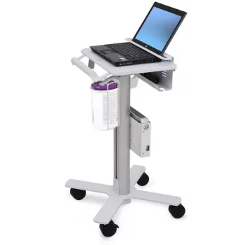 Ergotron StyleView Wózek na laptopa, SV10 - Wózek na notebook - medyczny - Metal - Biały, Aluminium - Rozmiar ekranu: do 43,2 cm (do 43,20 cm (17)) (SV10-1100-0)