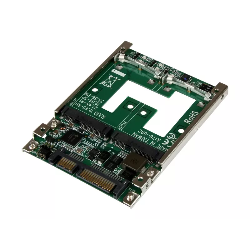 StarTech.com Adapter konwertera dwóch dysków SSD mSATA na 2,5-calowy SATA RAID