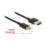 Kabel HDMI DeLOCK 85119 0,25 m Typ A na Typ D Czarny