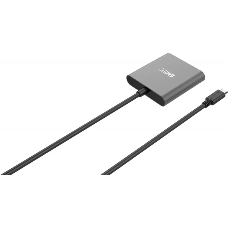 Czytnik kart Emtec ECCAREADT610C USB 3.1 Szary