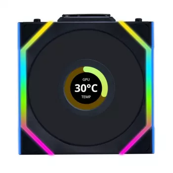 Wentylator Lian Li UNI FAN SL Wireless LCD 120 Czarny 3 szt.