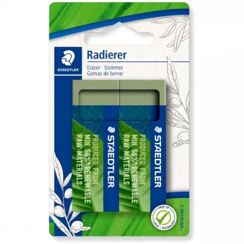 Eraser Staedtler 526 80BK2 zielony, pack of 2, latex- and phthalate-free