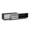 Cama szafka TV SIGMA1 180 biały/czarny połysk