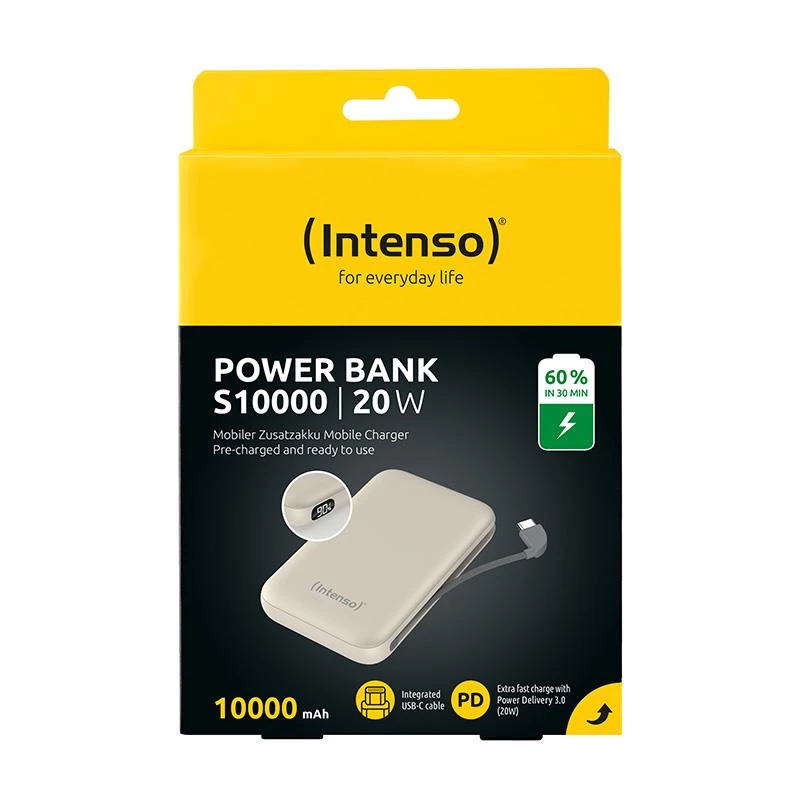 Power Bank USB 10000MAH/BEIGE S10000 7333031 Intenso