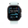 Apple 49mm Ice Niebieski Ocean Band - czarne wykończenie tytanowe