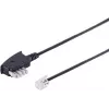 Kabel telefoniczny ShiverPeaks 70143 z wtykiem TAE N do połączeń stacjonarnych