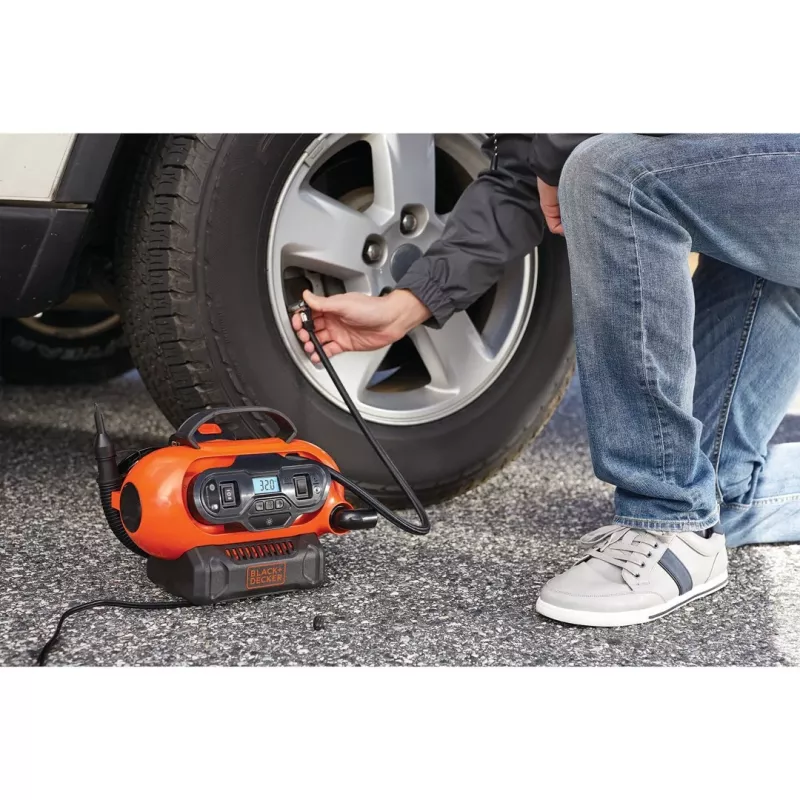 Kompresor powietrza Black & Decker BDCINF18N-QS 160 l/min AC/Zapalniczka samochodowa