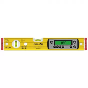 Poziomnica STABILA TECH 196 DL 19830, cyfrowa 40 cm, dokładność 0,5 mm/m, antypoślizgowa, z pokrowcem