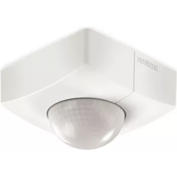 Sufitowy czujnik PIR Steinel IS 3360 COM1 — przewodowy, AC 220–240 V, 2000 W, biały, 95×95×65 mm