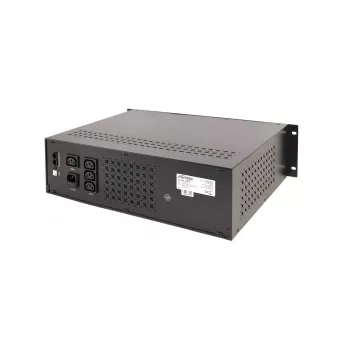 Gembird - UPS rack 19'' 3.4U 1500VA, 4x IEC 230V wyjście, IEC14 wejście, RJ11, USB, LCD Line-Interactive 1.5 kVA 900 W 4 gniazda wyjściowe