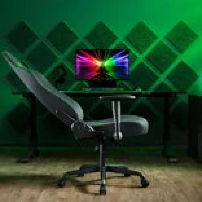 Fotel gamingowy Razer Iskur V2 X Fabric czarny — ergonomiczny design, podparcie lędźwiowe, obicie materiałowe
