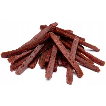 Przysmak dla psa Hilton Rabbit Strips 500 g — dietetyczny przysmak z mięsa królika, saszetka 500 g, 30% białka, 3% tłuszczu