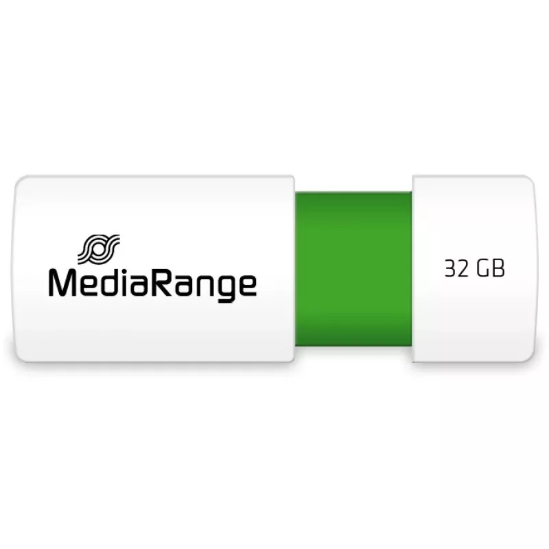 MediaRange - pamięć USB Flash Drive - 32 GB - USB 2.0 - biały, zielony (MR973)
