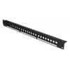 Patchpanel Extralink 24-port U/UTP (UTP) modułowy, 1U, czarny, szerokość 482,6 mm