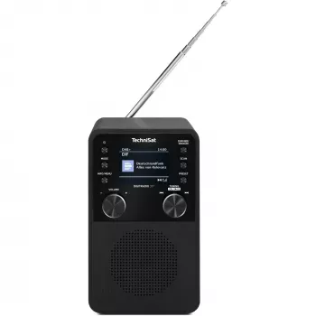 Cyfrowe radio TECHNISAT DigitRadio 317 — czarne, odbiór FM i DAB+
