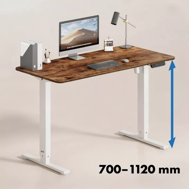 Biurko elektryczne z regulacją wysokości ergo office ER-400 W — maks. wysokość 1160 mm, maks. obciążenie 80 kg