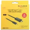 adapter kablowya wideo DeLOCK 85260 USB Typ-C HDMI 3 m Czarny