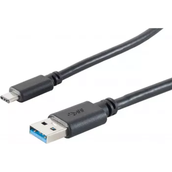 Kabel USB S/CONN 13-31045 USB 3.2 Gen 1 3m USB A USB C Czarny