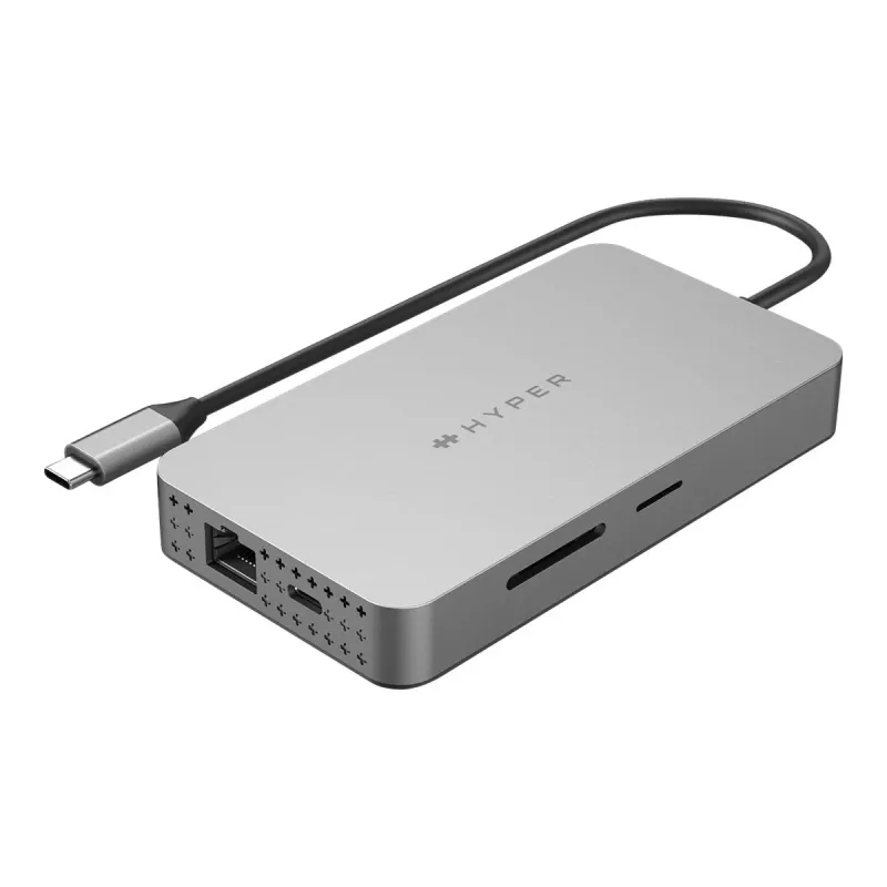 Hyper | HyperDrive Universal USB-C 10-in1 Dual HDMI Mobile Dock | Porty Ethernet LAN (RJ-45) 1 | Ilość portów HDMI 2