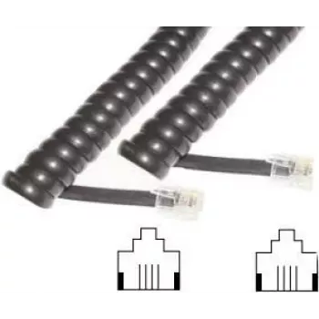 Kabel telefoniczny e+p T 15 2m Czarny