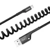 Kabel Baseus Lightning sprężynowy 1m 2A (czarny)