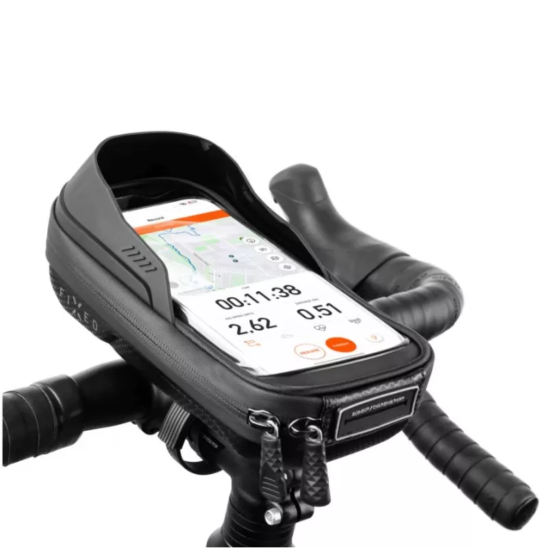 Uchwyt rowerowy na telefon FIXED FIXBIB2-BK — do smartfonów do 6,8 cala, montaż na kierownicy