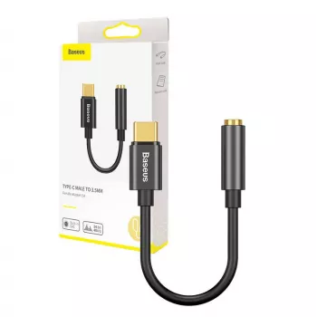 Przejściówka Baseus CATL54-01 Type-C na 3.5mm czarna