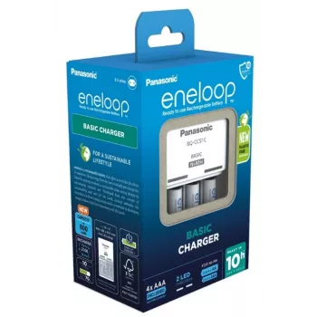 Ładowarka do baterii PANASONIC Eneloop Basic BQ-CC51 + 4x AAA 800 mAh (K-KJ51MCD04E)