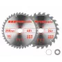 CMT zestaw pił tarczowych 250 x 30 mm, 24/40 zębów, HM, dwie sztuki