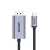 UNITEK V1409A kabel zmiennopłciowy USB-C DisplayPort Czarny, Szary