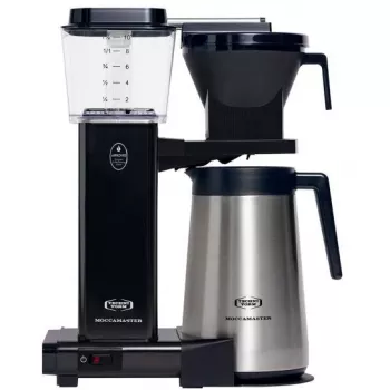 Ekspres przelewowy MOCCAMASTER KBGT 741 — 1,25 l (10 filiżanek), 1520 W, stal, zdejmowany zbiornik na wodę