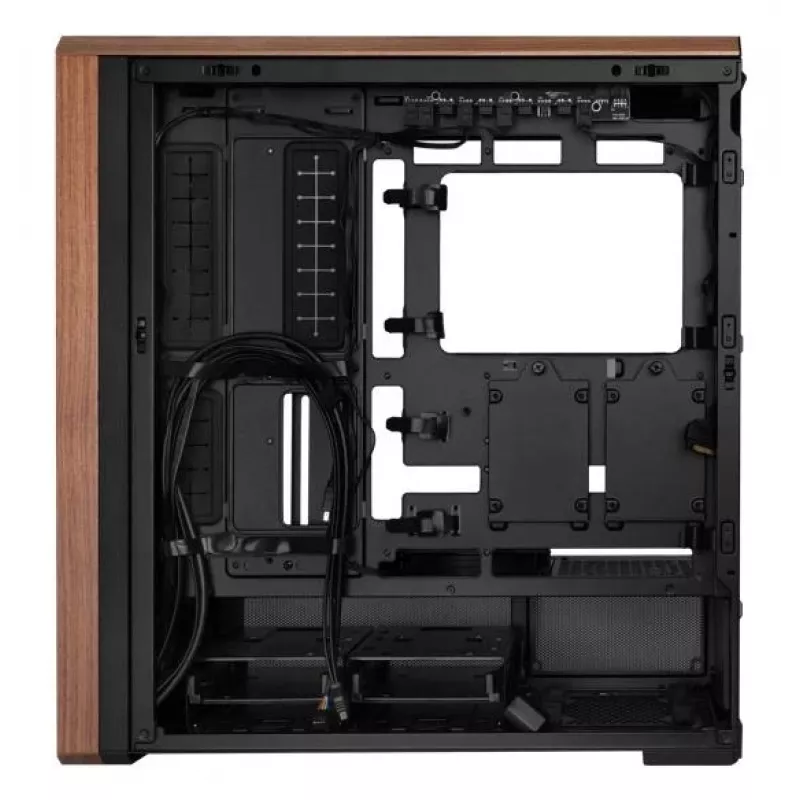 Obudowa PC Lian Li Lancool LAN217X Midi Tower Czarna, Drewno