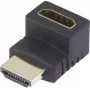 SpeaKa Professional Adapter HDMI [1x wtyk HDMI - 1x gniazdo HDMI] 270° kąt skierowany do góry Pozłacane styki wtyków SpeaKa Professional (SP-7870128)