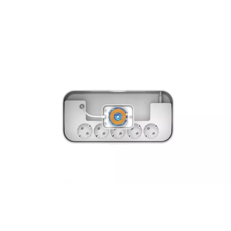 Przedłużacz sieciowy Energizer EPB2500W03EU — kabel 2 m, 5 gniazd AC, 2500 W, do użytku wewnętrznego, biały