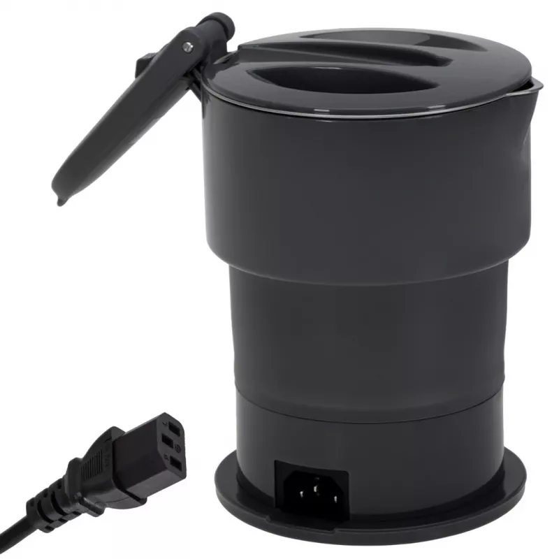Czajnik elektryczny Adler AD 1377G, pojemność 0,6 L, 600 W, szary, tworzywo/silikon/stal nierdzewna