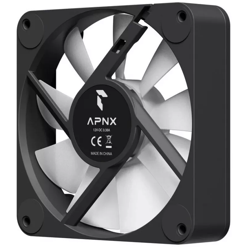 Wentylator obudowy APNX FP1-RQ 120 PWM ARGB-BK 120mm PWM ARGB czarny