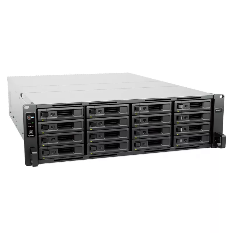 Serwer NAS Rack Synology RS2825RP+ 16-zatokowy (3U) V1780B 3.35 GHz, 8 GB DDR4, obsługa HDD/SSD, szary