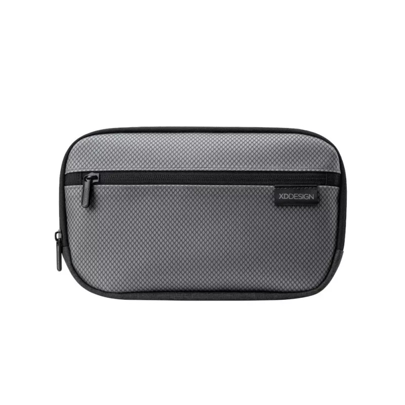 Kosmetyczka XDDESIGN First-Class All-in-One Travel Organiser P706.3401, Czarna, Zapięcie na zamek, Elegancki woreczek