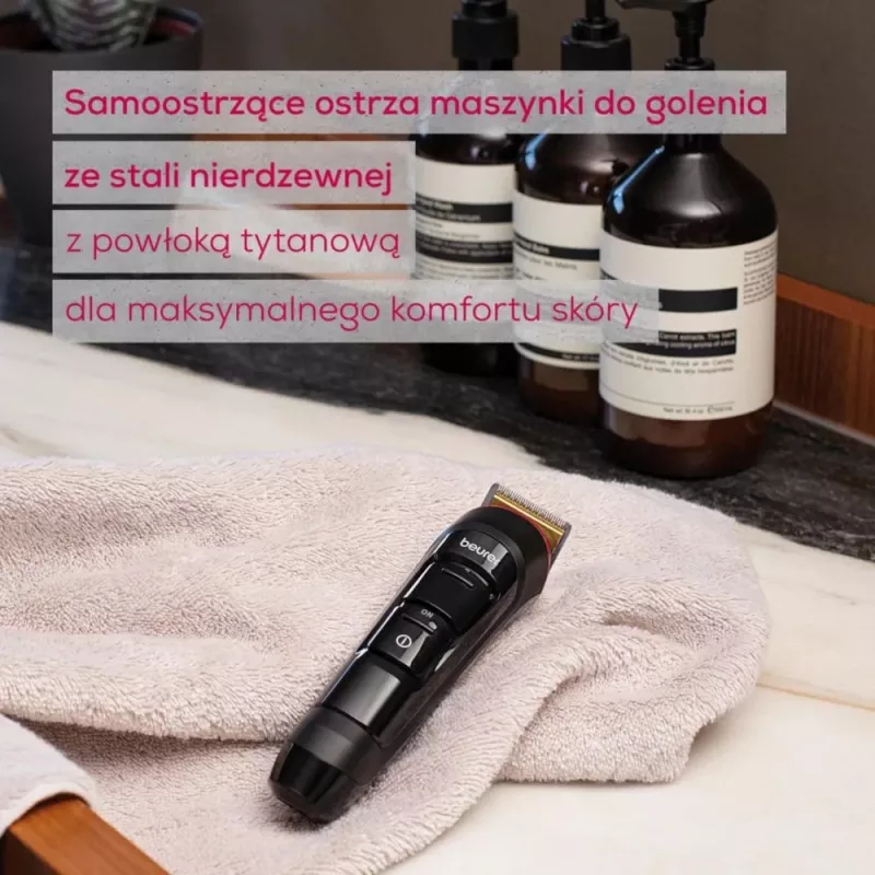 Beurer trymer do brody i zarostu MN4, akumulatorowy, precyzyjne cięcie