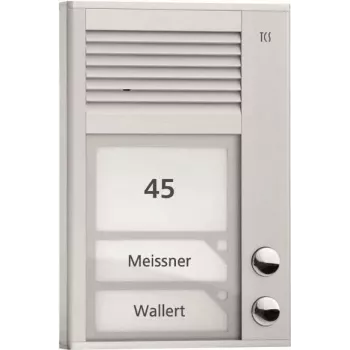 Stacja drzwiowa AP-Door Station PAK02-EN Audio 2 przyciski 1-rzędowa AP srebrna (PAK02-EN)