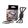 Regulowany uchwyt na telefon deeper ITGAM0003 — uchwyt na wędkę, silikonowy, do telefonów 3,5–5 cali, 280 mm, czarny