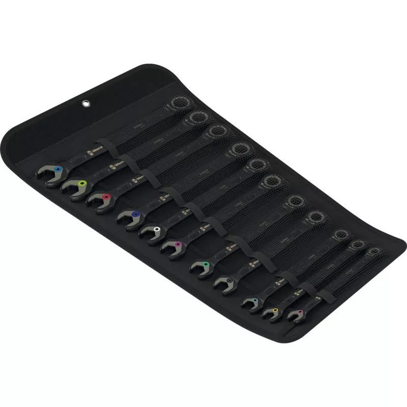 Wera 6000 Joker Black Edition zestaw kluczy płasko-oczkowych z grzechotką, 11 szt.