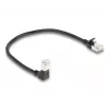 Kabel sieciowy DeLOCK RJ45 Kat.6A 0,25m czarny