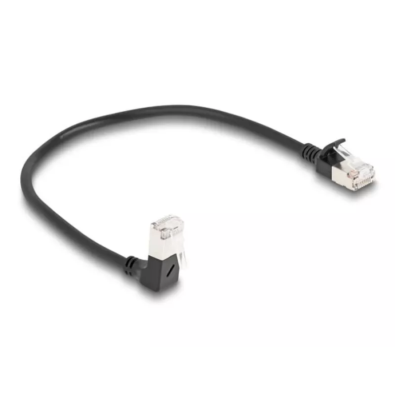 Kabel sieciowy DeLOCK RJ45 Kat.6A 0,25m czarny
