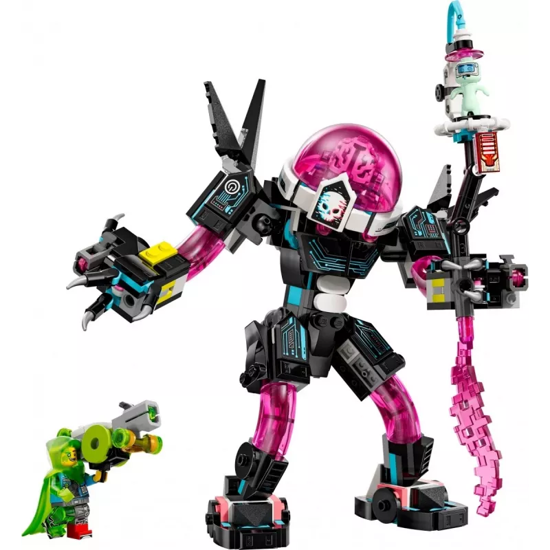 Zabawka konstrukcyjna LEGO 71495 Mateo vs. Mech Cybermózgu — zestaw z minifigurkami i budowanym mechem