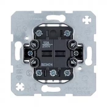 Przełącznik światła berker 503404, jednobiegunowy 10 A 250 V, wykończenie metaliczne