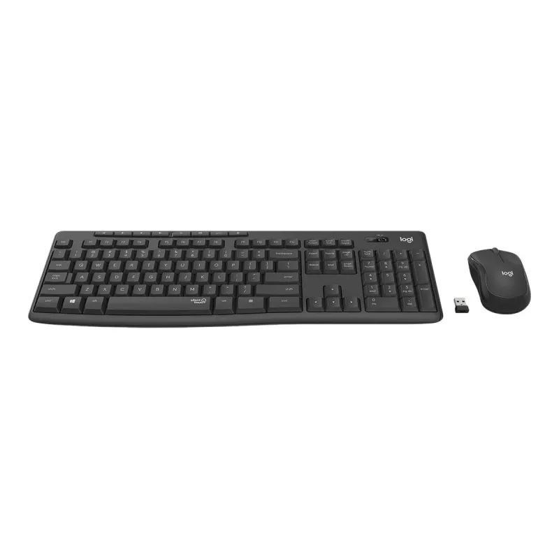MK295 Silent Wireless Combo Graphite UK Intnl